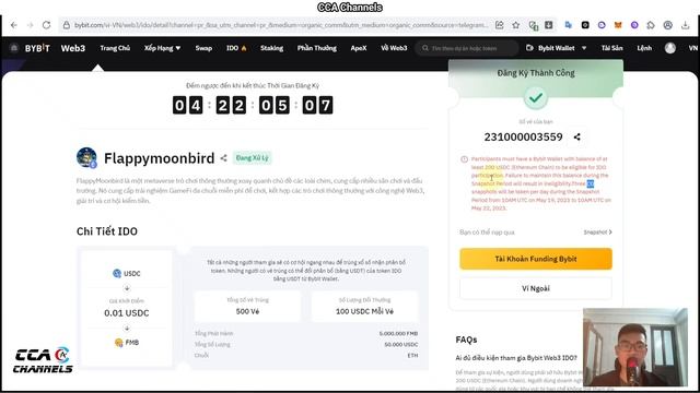 (NGON) Săn kèo IDO Flappy Moon Bird trên Bybit Web3 смотреть онлайн