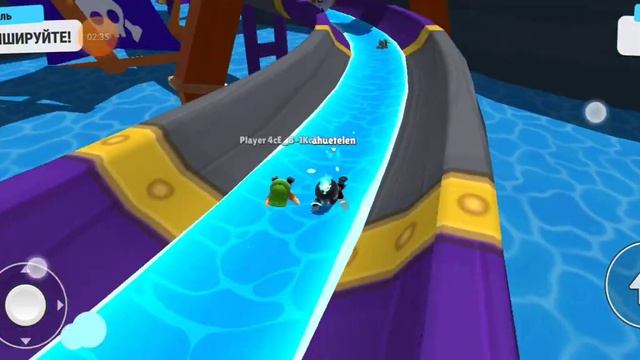 играю в Стамбл гайс, дошел до 2 раунда в эндлэс блок дэш! смотреть онлайн