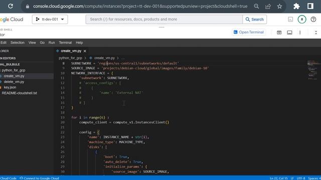 How to create multiple VMs in GCP using Python смотреть онлайн
