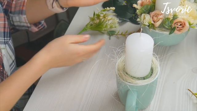 Use Of Tableware In Decoration / Использование посуды в декоре / Декорирование свечи /DIY TSVORIC
