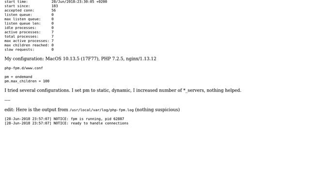 Nginx and php-fpm wait to finish previous requests when 6+ concurrent connections смотреть онлайн