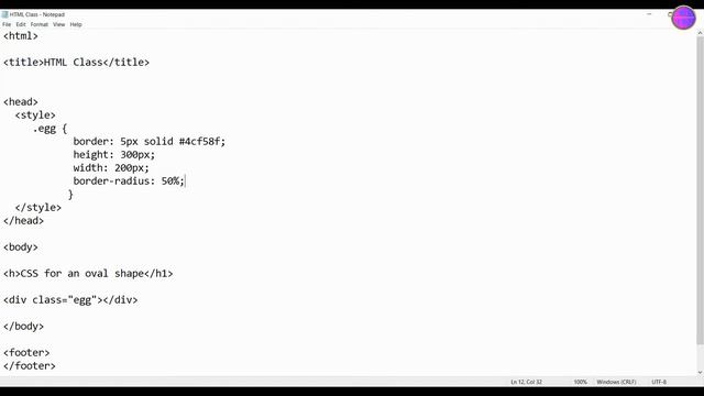 How to create an Oval Shape in HTML смотреть онлайн