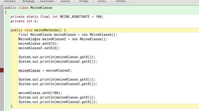 Java: Die Bedeutungen des Schlüsselwortes final смотреть онлайн