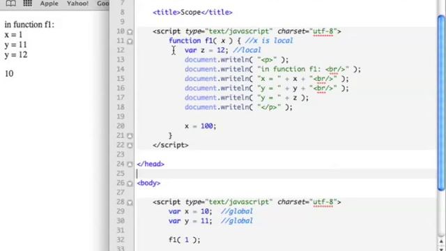 JS05_1 Scope and Lifetime of JavaScript Variables смотреть онлайн