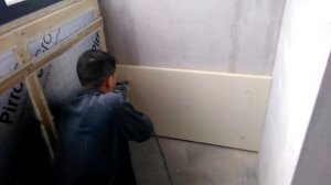 Утепление балкона PIR-плитами под штукатурку. Крепление плит