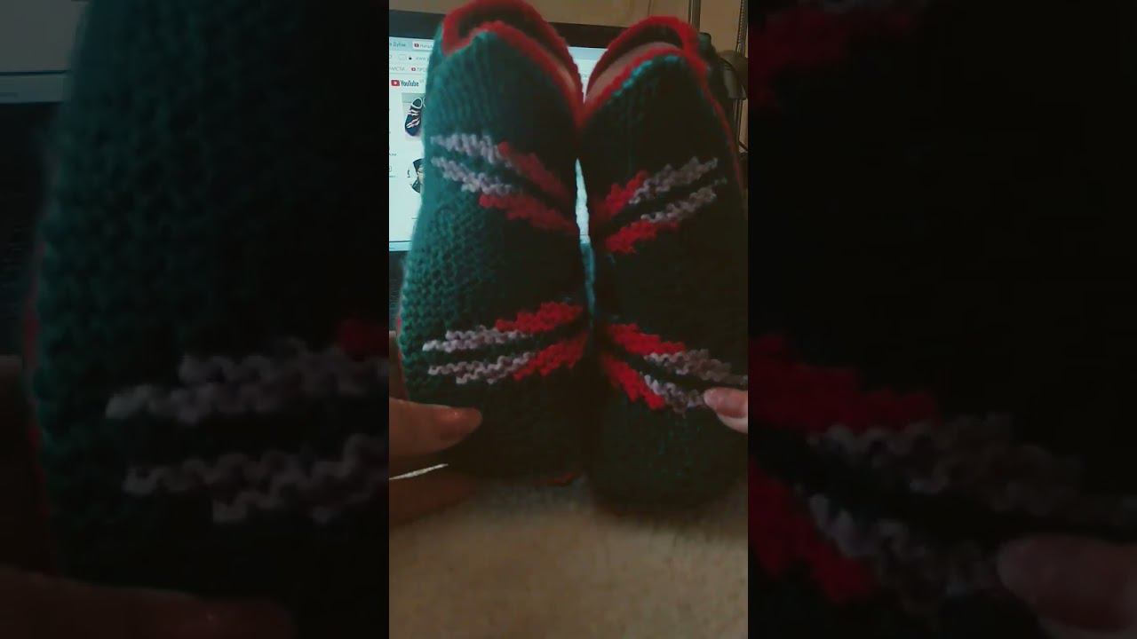Тапочки в вашу копилку #калиновская #gestrickenehausschuh #shorts смотреть онлайн