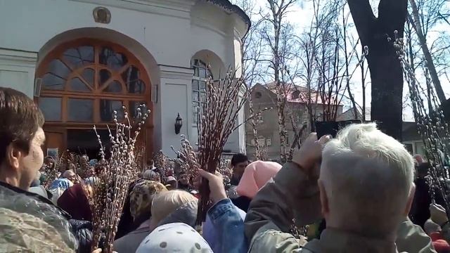 Храм Успения Пресвятой Богородицы в Вешняках город Москва, освящение вербы,21.04.2019 г. смотреть онлайн