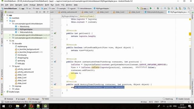 Android tutorial: How To Add Intro Slider For Android Application смотреть онлайн