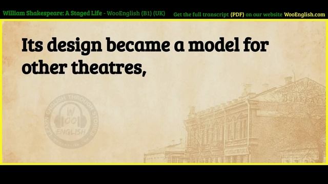 Learn English Through Story ⭐ Level 3 –  William Shakespeare – Graded Reader | WooEnglish