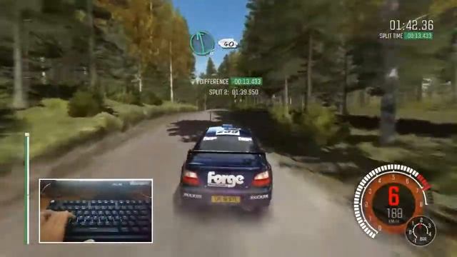 Beating the Community Delta at Jyrkysjarvi, FIN w/ a keyboard | DiRT Rally PC Gameplay [720p60fps] смотреть онлайн