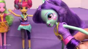 Equestria Girls Friendship Games Sour Sweet, Sunny Flare & Lemon Zest! Review by Bin's Toy Bin