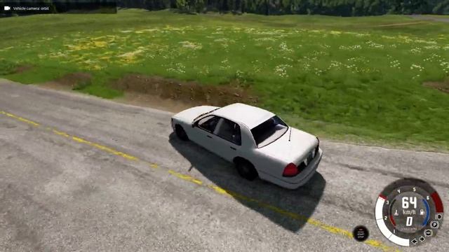 BeamNG.drive - Ford Crown Victoria 1999 - Car Show Test Drive Crash . 4K 60fps. смотреть онлайн