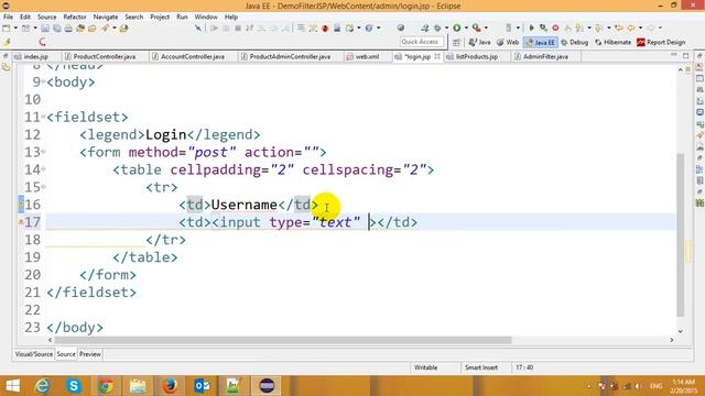 Authentication and Authorization with Filter in JSP-Servlet смотреть онлайн