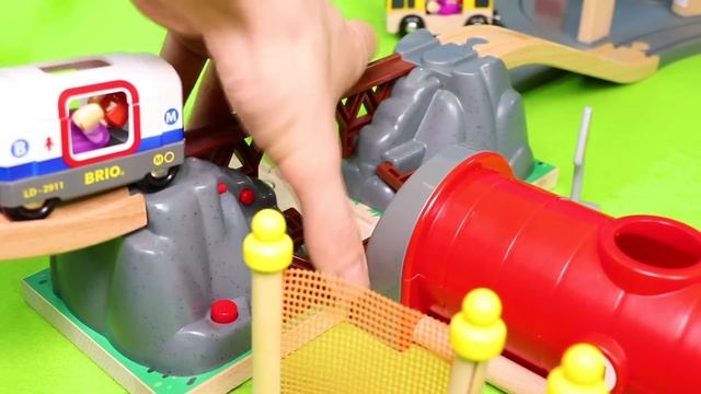 Wooden Railway With Trains For Kids