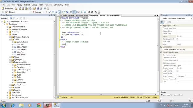 Mssql Server Store Procedure Nedir , Nasıl Kullanılır / Ders 8 смотреть онлайн