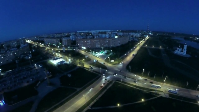 Полет над вечерним  Волгодонском