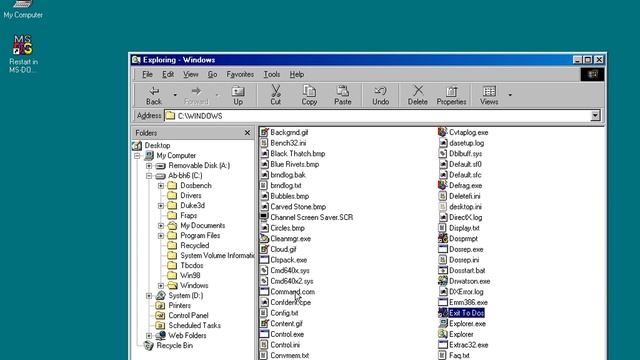 MS DOS Mode Super Easy Guide Tutorial Windows 95 98 смотреть онлайн