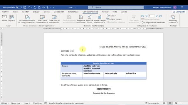 Combinacion de correspondencia en WORD | Ejemplo 2 | Enviar por correo смотреть онлайн