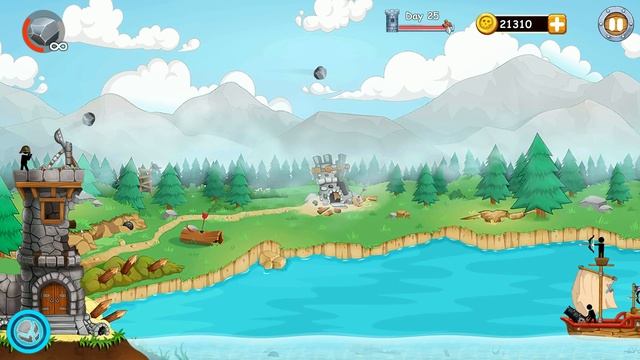 ПОДВОДНАЯ ЛОДКА и ПУШКА - Катапульта: Атака пиратов The Catapult:Clash With Pirates Игры для андрои смотреть онлайн