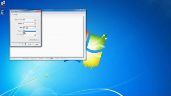 How to create a serial connection in HyperTerminal