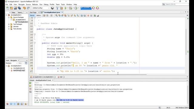 CS 160 - Java String Concatenation With Variables смотреть онлайн