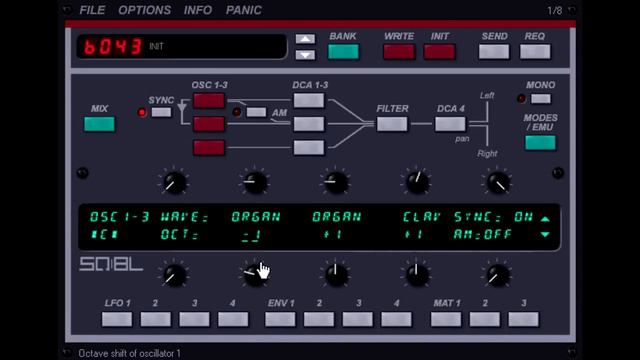 SQ8L GIMME BASS ENSONIQ SQ80 EMULATOR смотреть онлайн