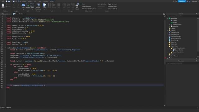 How to make camera bobble/shake - Roblox Studio 2022 смотреть онлайн