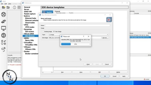 How to Configure Cisco IOL/IOU in GNS3 2.2.21 WEB UI смотреть онлайн