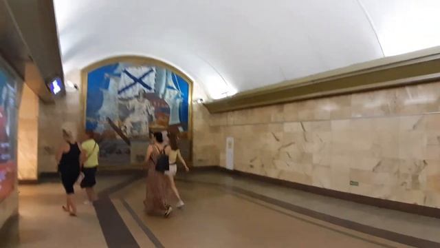Ride in St.Petersburg - Admiralteyskaya station (станция метро Адмиралтейская, Санкт-Петербург) смотреть онлайн