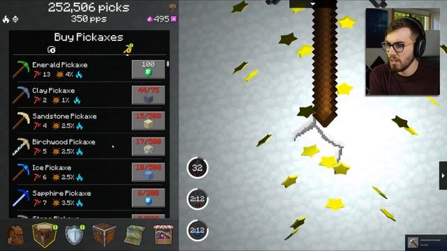 If Minecraft was a CLICKER Game! (PickCrafter) смотреть онлайн