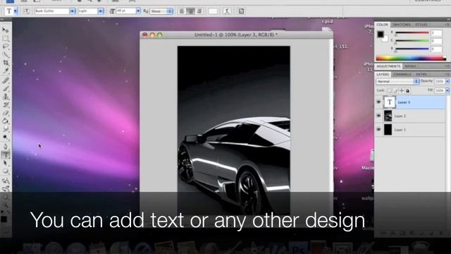 How to make your own iPhone/iPod touch Wallpapers using photo shop смотреть онлайн