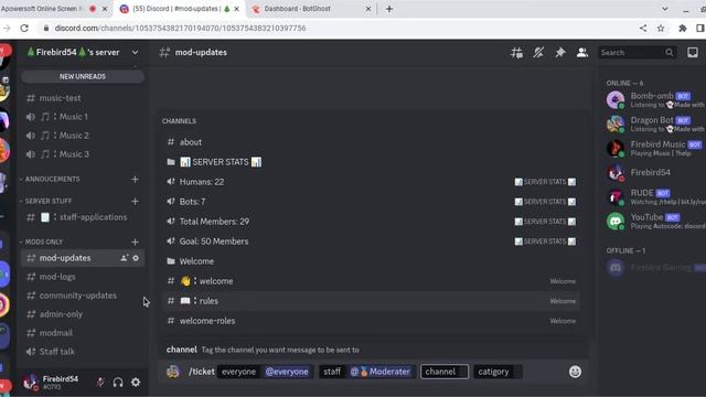 How to make a TICKET SYSTEM BotGhost! смотреть онлайн