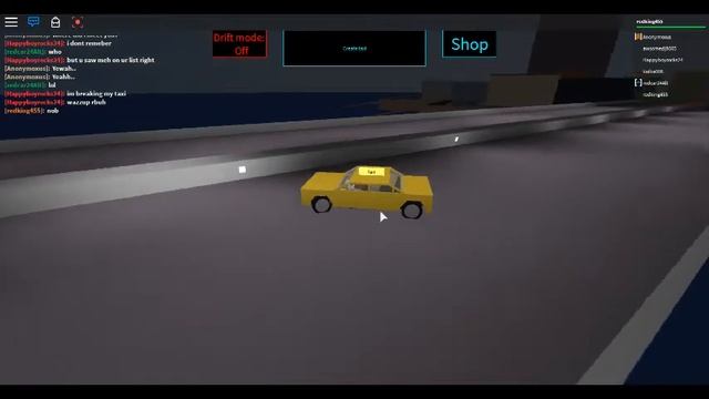 Roblox:taxi Simulator