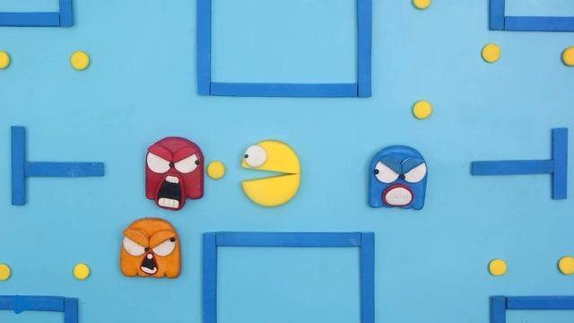 Pacman Crazy Monster vs. Among Us - Pacman Game Stop Motion смотреть онлайн