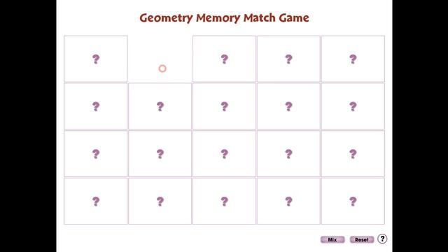 CC7312 Geometry Gr. 6-8: Memory Match Game Mini смотреть онлайн