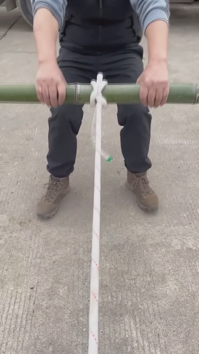 Как завязать узел на палке?