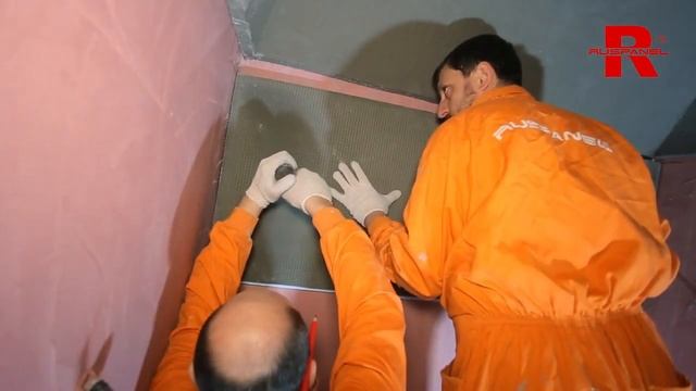 Строим Хаммам - Материалы Руспанель бейсик надежность и скорость монтажа после клеим мазайку смотреть онлайн