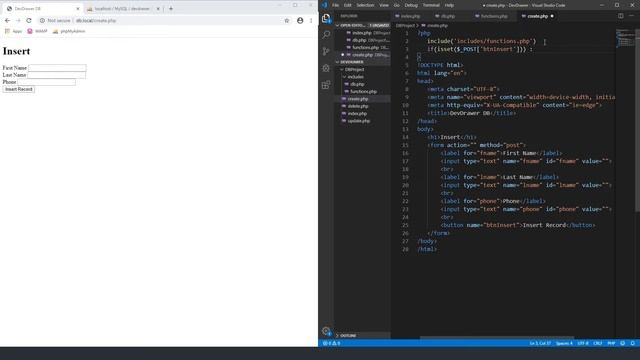 PHP CRUD - Database and Getting Started, Part 1 - #1 смотреть онлайн
