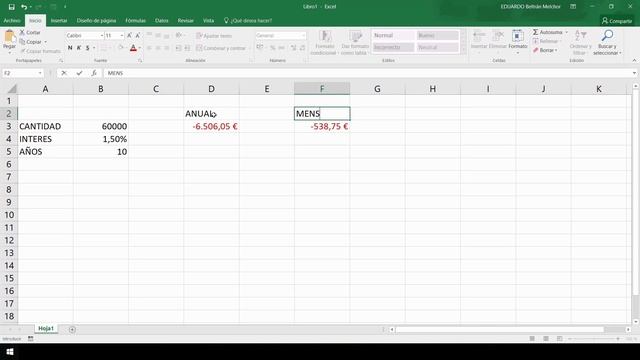 CURSO DE EXCEL 2019 DESDE CERO - 19 FUNCIONES FINANCIERAS PAGO Y PAGOINT смотреть онлайн