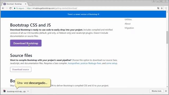 01 Tutorial de Bootstrap 4 con Bluegriffon. Plantilla inicial y descarga de archivos смотреть онлайн