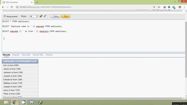 Oracle Tutorial - Concatenation Operator | CONCAT Function смотреть онлайн