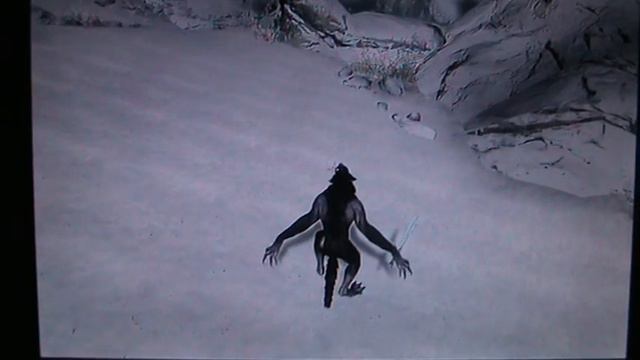Skyrim Glitch: Werewolf use a sword смотреть онлайн