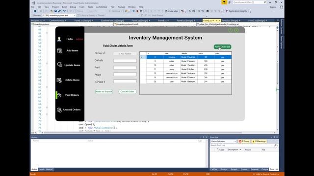 C# Full Project (Inventory Management System ) with source code and MYSQL Database смотреть онлайн