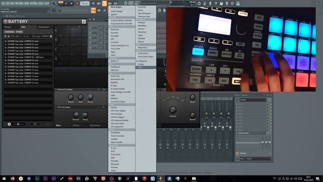 Часть 3. Работа в MIDI - режиме. Настройка миди-контроллера для работы в DAW. NI Maschine MkII Mikr