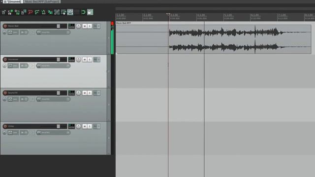 Суб-проекты - Полезные приемы в REAPER