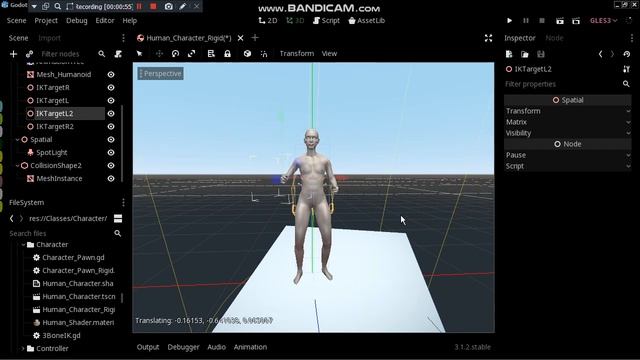 Godot Engine - Trigonometric 3-Bone IK Solver смотреть онлайн