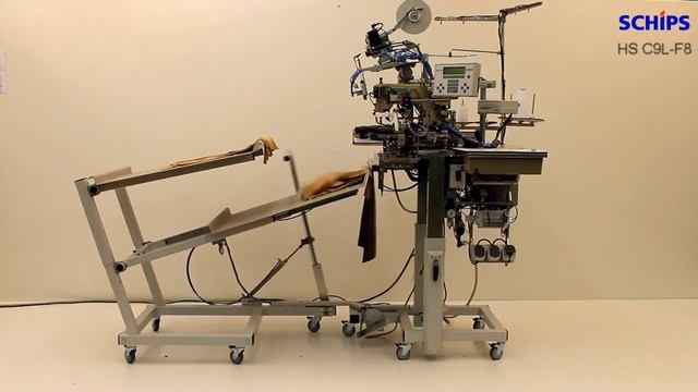 SCHIPS HS C9L-F8 2-needle Hemming Automat Round With Label Dispenser