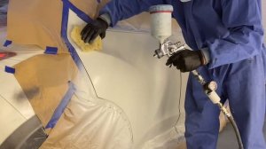 Покраска трехслойки Перламутр Переходом