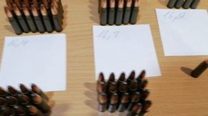 Замер патронов BarnauL 7,62*39 HP 8,0 г  и SP 8,1г BarnauL ammo in 7.62*39 with 8.0 HP and SP of 8.