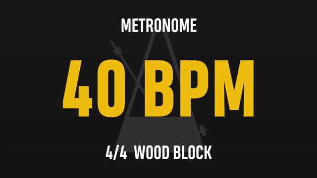40 BPM 4/4 - Best Metronome (Sound : Wood block) смотреть онлайн